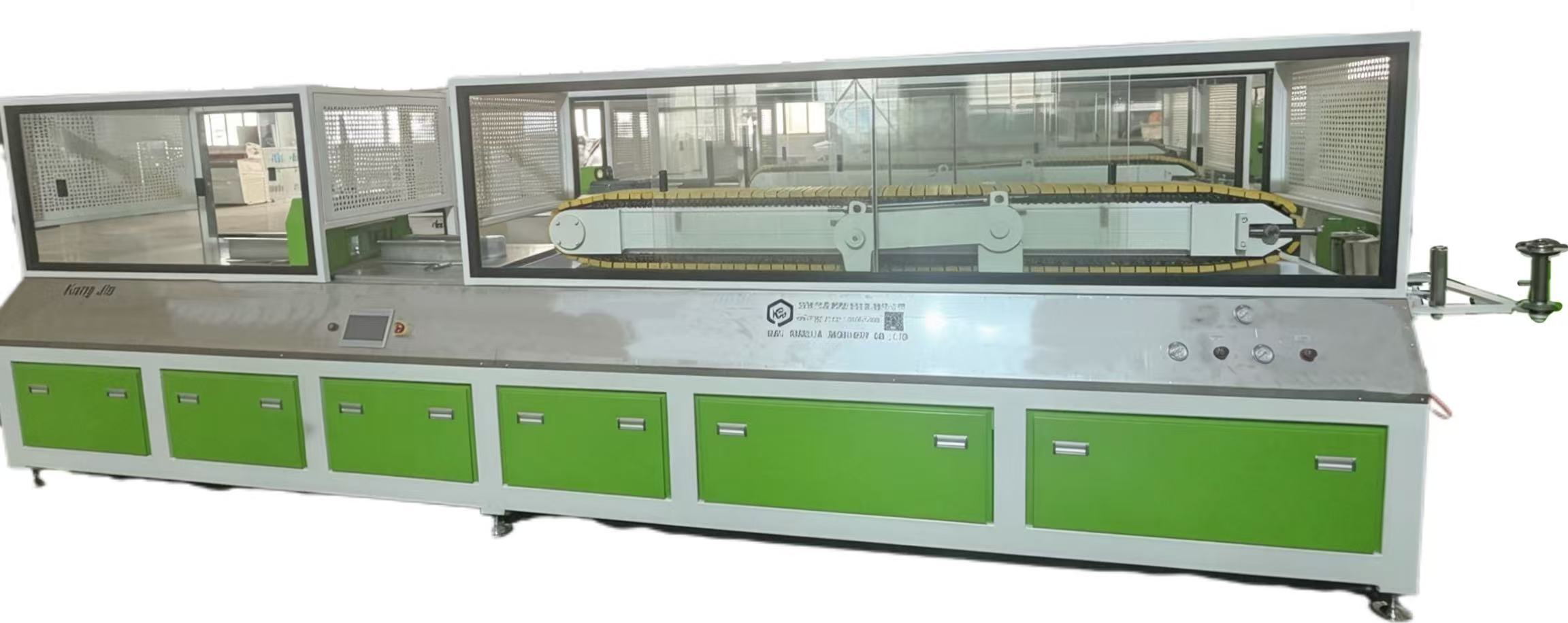 High Precision Stable Running PVC Profile Extrusion Line with PLC Touch Control