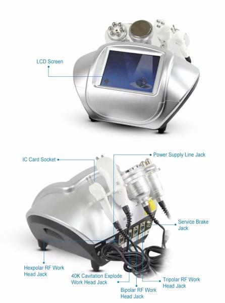 Multipolar RF Cavitation Slimming Machine / 4 In 1 RF Photon Ultrasonic Cavitation Machine