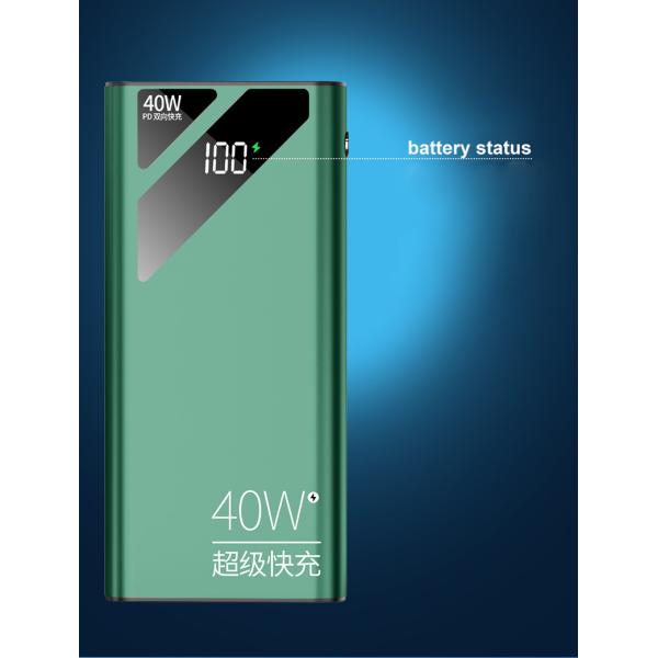 New Arrival 40w Led Battery Display Fast Chargering Portable Charger Power Bank 20000mah Quick Charge 3.0 Power Bank for Phone