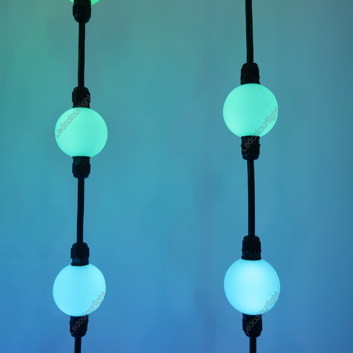 Event Wedding Lighting DMX512 RGB 50mm Milky White Acrylic 3D Ball Light String