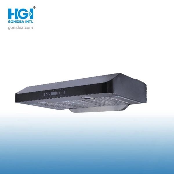 Cooking Stainless Steel Wall Mounted Slim Profile Range Hood Black