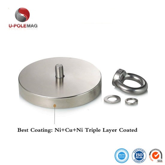 Magnéte de pêche au néodyme avec corde pour une forte traction magnétique