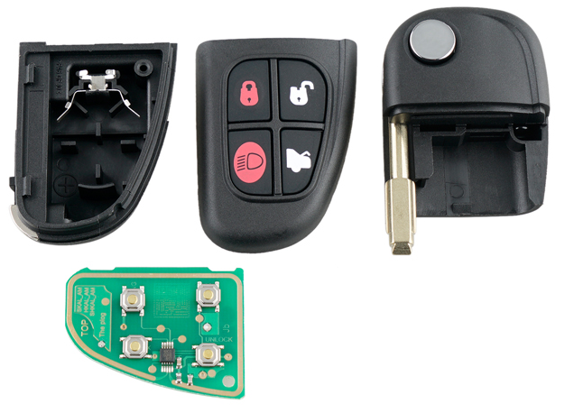 4 Buttons NHVWB1U241 ID60 Chip Car Key Fob Flip Remote Key 433Mhz