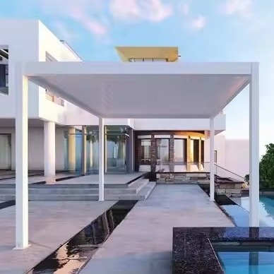 Easy To Install Aluminum Gazebo Modern And Sleek Design With UV Protection Included