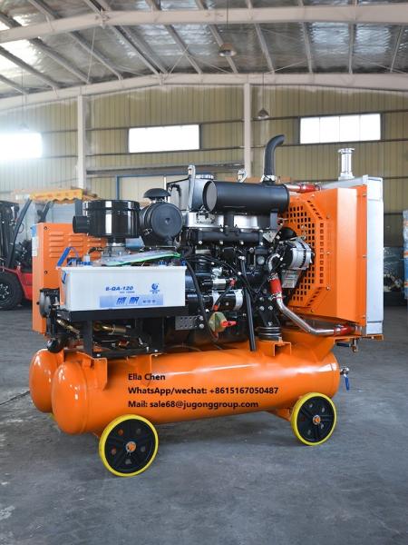 LGCY-5/8 Portable Diesel Engine Small Screw Air Compressor For Mining