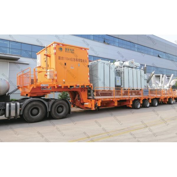 Detachable Gooseneck Hydraulic Modular Trailer 12 Axis Heavy Duty Machine Transporting