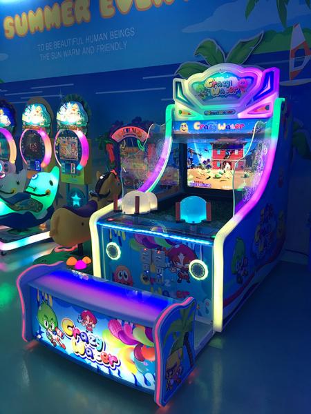 Promotion Coin Operated Water Shooting Arcade Machines Redemption Game