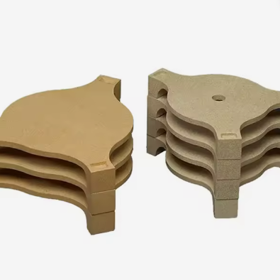 Rongsheng Refractory High Temperature Cordierit Mullite Batts Ceramic Kiln Furniture Cordierite Board Kiln Shelves Support Plate
