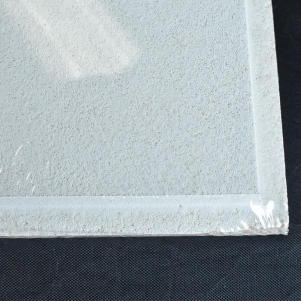 Placas de teto acústicas de lã mineral revestidas em pó 600x600/600x1200mm para uso comercial