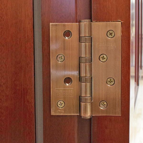 PU Painting Solid Wood Carved Doors 88cm Width Interior Wooden Door