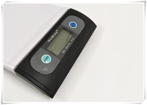 White Platform Home Weight Scale , 7000 Gram Capacity Electronic Food Scale