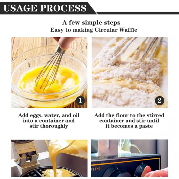 Коммерческий нержавеющий сталь не липкий вафли для быстрых и вкусных вафли