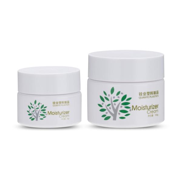 Pots en plastique vides cosmétiques de PETG avec des couvercles pour l'anti ride