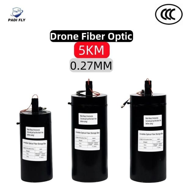 High-Strength 0.27mm Lightweight Anti-Interference Video Data Transmission 5km Wide Range Fpv Drone Optical Fiber