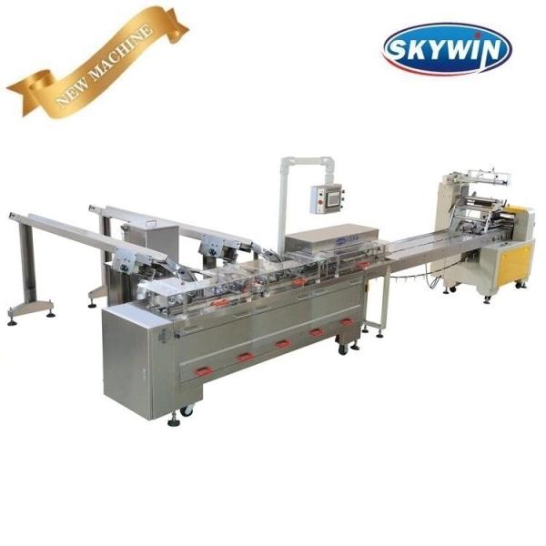 O ISO aprovou a máquina do sanduíche do biscoito da máquina de empacotamento do bloco do fluxo