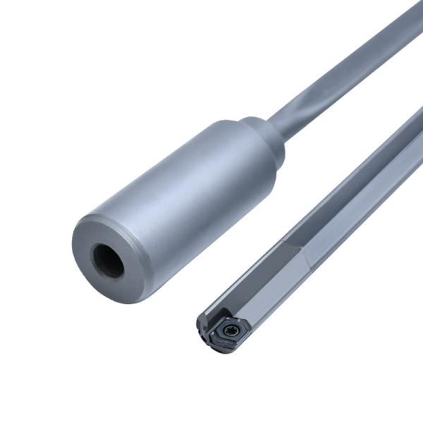Brazed Carbide Precision Deep Hole Drilling In Steel , Metal Drilling Tool 46-153mm