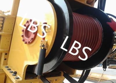 Single Drum Marine Anchor Winch Left And Right Rotation Direction LBS / Helical Grooving