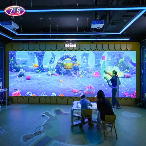 Jeux interactifs AR multijoueurs Projection Mur interactif immersif Dessin