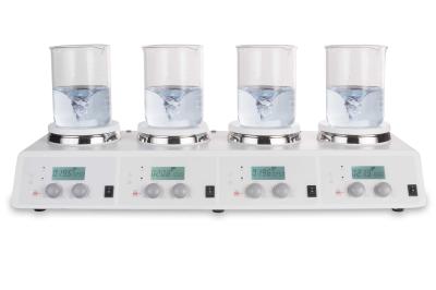 LCD 4 - Channel Digital Magnetic Hotplate Stirrer With 5 Inch Hotplate