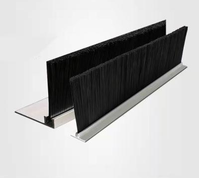 F Type Aluminum Alloy Nylon Brush Door Bottom Brush Strips Insect Control