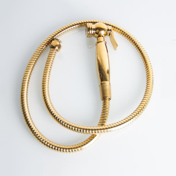 Brass Golden 310g 151.6mm Portable Travel Bidet Spray