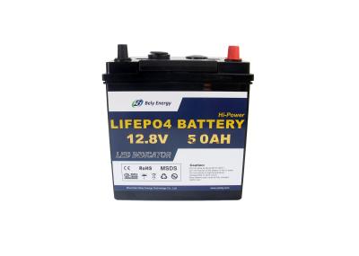 Bateria de lítio Lifepo4 dos ciclos da bicicleta 5000 do painel solar E 12v 50ah com diodo emissor de luz