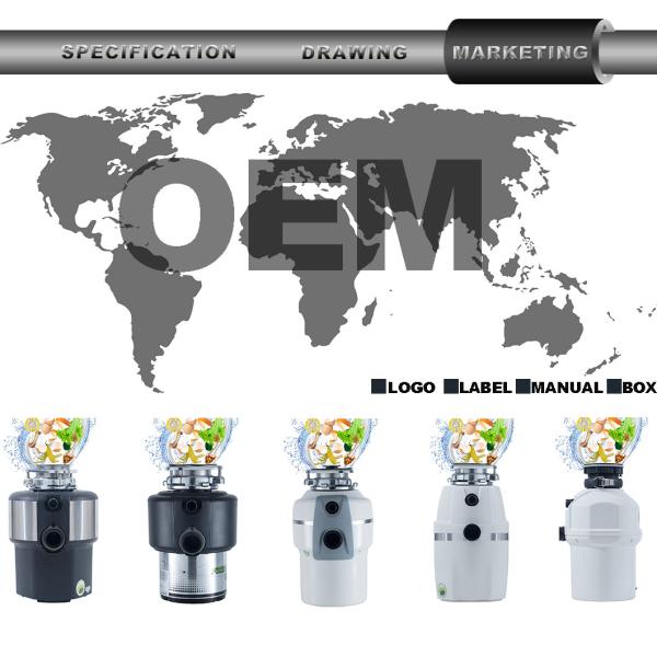 DSB-390A 2019 New Kitchen Appliance Food Waste Disposer 3/4 HP