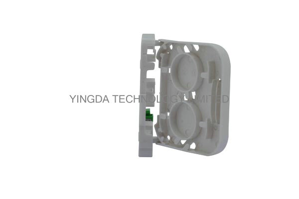 1 Port Customer Wall Outlet Fiber Terminal Box Faceplate SC / APC Connectors