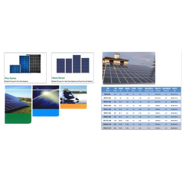 Desun Double Glass Solar Panel / 170w Monocrystalline Solar Panel With Glass Lamination