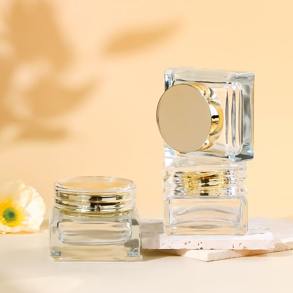 Luxury Thick Wall Glass Cream Jar with Extra Thick Wall, Leak-Proof Seal, and Customizable Options
