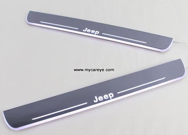 Jeep Grand Cherokee Scuff Plate LED Light Bar Car Door Scuff Plate