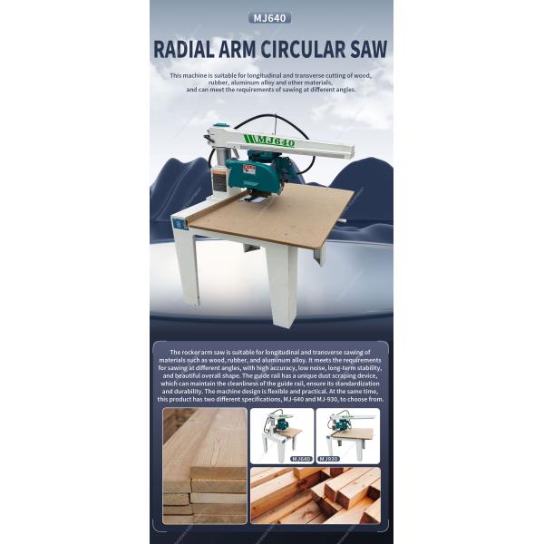 2860 r/min Spindle Speed 355mm Wood Radial Circular Saw for Versatile Woodworking