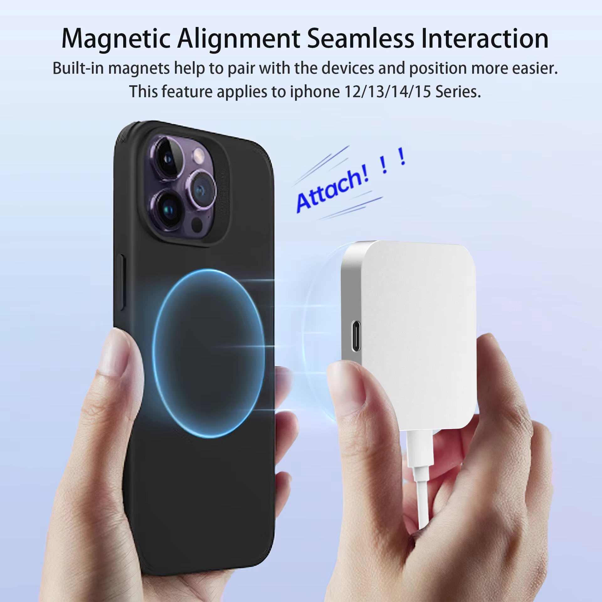 Multifunctional Charger Wireless PowerBank 3 in 1 with USB C Input and Wireless Output Supporting Fast Charging Technology