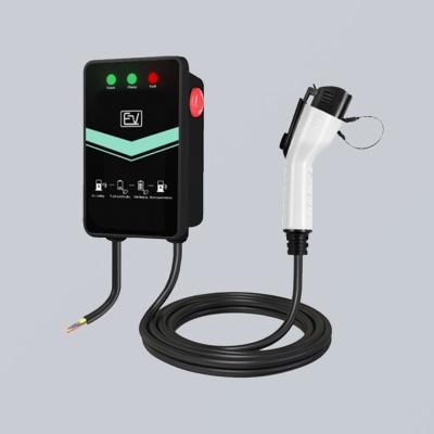 ROHS CE Type 1 7kW Home Wall Mounted EV Charger Waterproof Dustproof