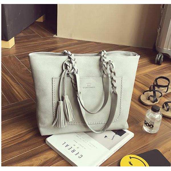 New fall fashion handbags fringed shoulder bag shopping bag large capacity casual and simple