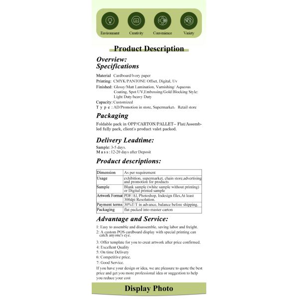 Corrugated Cardboard POS Retail Display Stand 100% Recyclable Multiple Tiers