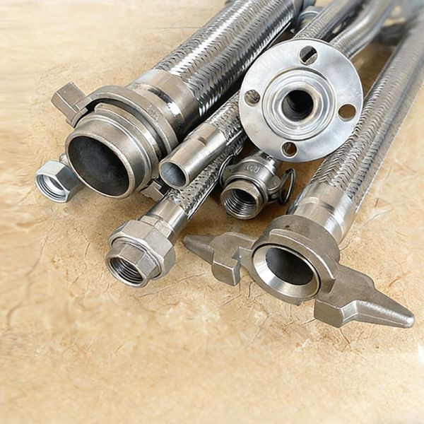 Marine Grade Metal Flange Braided Hose With Secure Connection And Abrasion Resistance