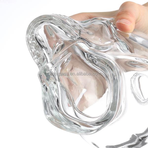 Новейшая промышленная бутылка водки Super Flint Glass Skull 500 мл с герметичной алюминиевой крышкой