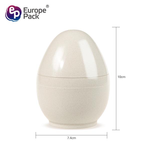 Eco-friendly biodegradable 160ml egg shape Bamboo Fiber  dessert Cup