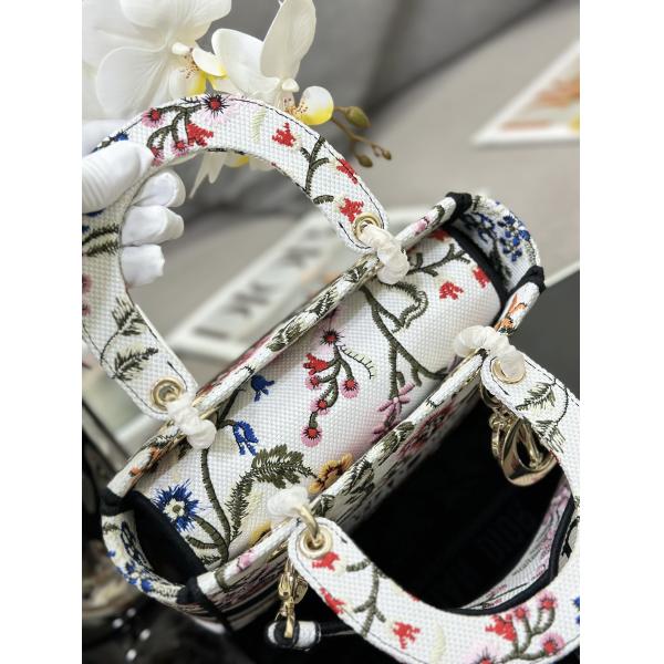 Multicolor сумки Dior Petites Fleurs изготовленные на заказ заклеймленные средняя сумка d Lite