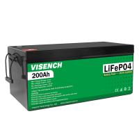 Visench Bateria recarregável personalizada LiFePO4 24V 200Ah 5120Wh 3000 ciclos
