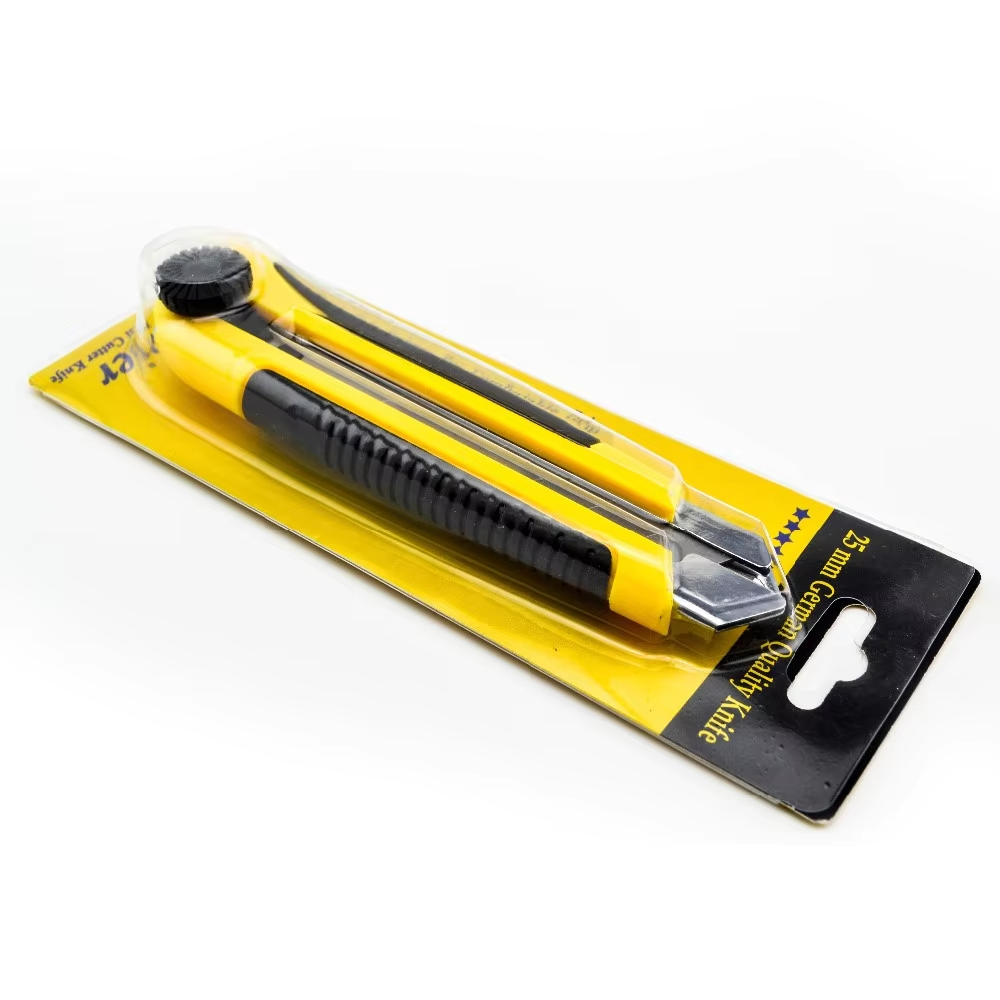 High Carbon Steel Retractable Utility Knife Blades Box Cutting Tool 180mm