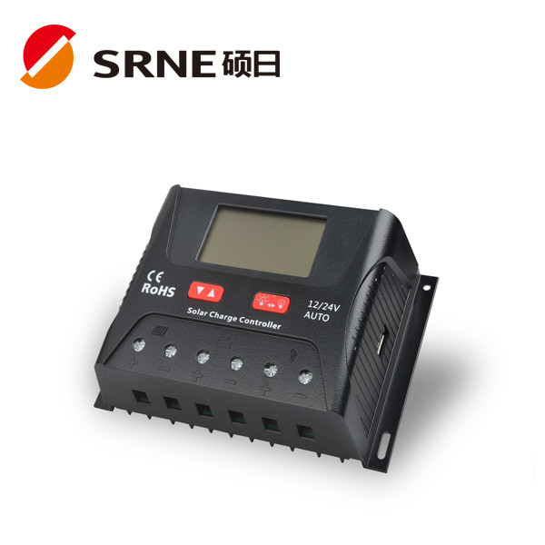 Bluetooth Intelligent Solar Charge Controller 12V 24V 40A 50A LCD Display