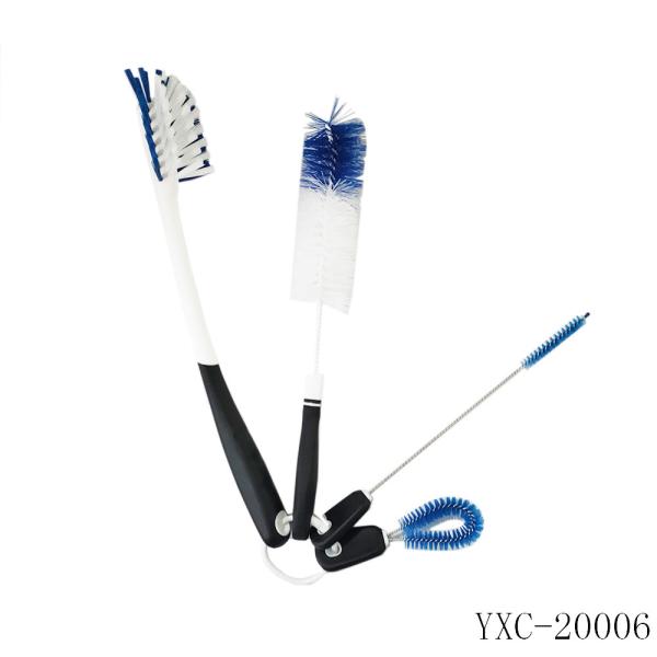 Daily Household PP Bottle Washing Brush Set 35cm Eco Friendly