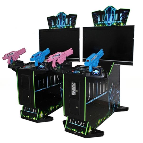 Máquina recreativa de disparos para interiores, duradera, con pantalla LCD de alta definición de 32 pulgadas