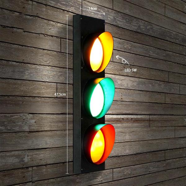 Industrial Vintage Wall Light Led Traffic Signal Wall Lamp  (WH-VR-76)