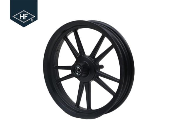 14 Inch Motorcycle Wheel Parts Black Front Rear Scooter Aluminum Alloy Parts