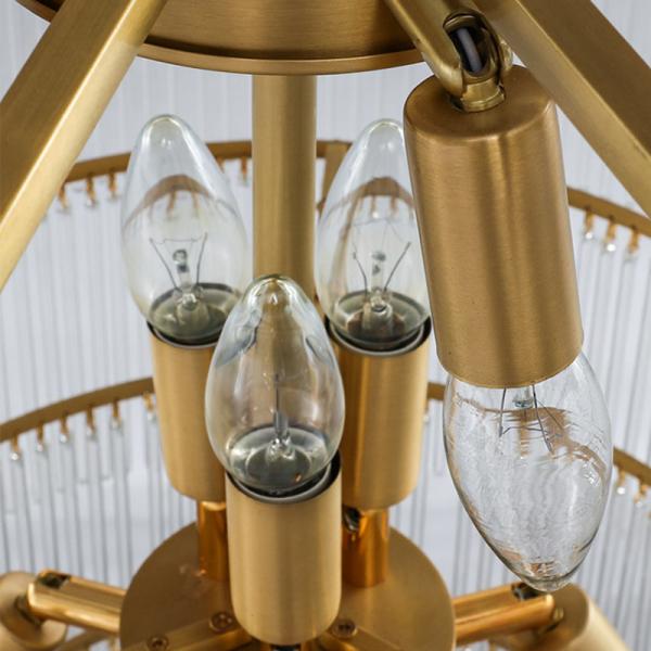 Glass H80cm Hotel Lobby Chandelier