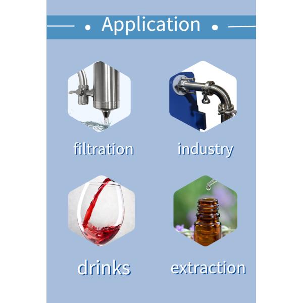 304 / 316 Промышленное падение низкого давления корпуса рукавного фильтра СС