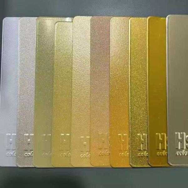 Champagne Brown Sparking Metallic Powder Coating Paint Spray with Luxurious Effects for Elevators